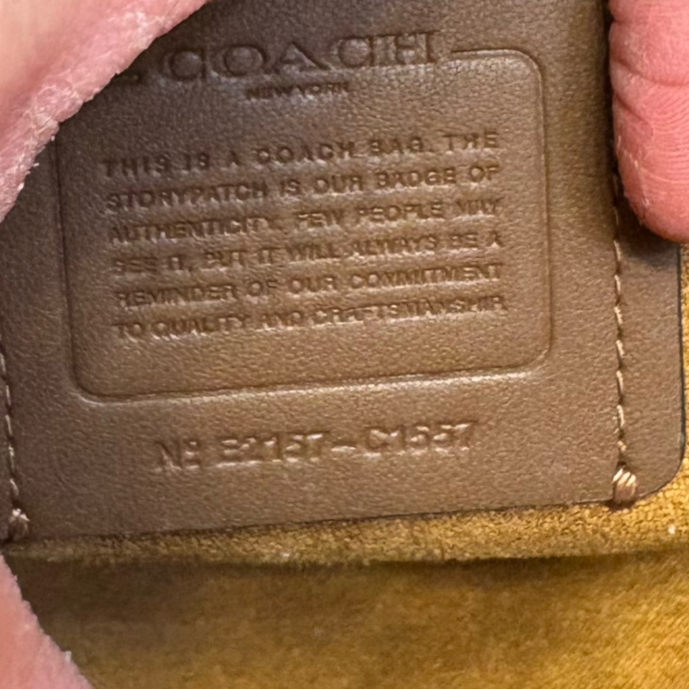 Coach Marlie Top Handle Satchel Crossbody Purse Surplus Green Leather bag c1557 - Picture 9 of 11